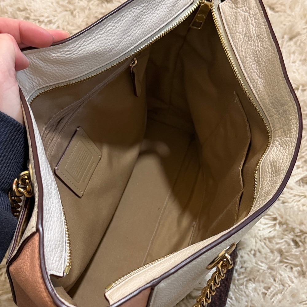 Coach Cream and Pink Tote Bag - Picture 8 of 8